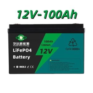 12V 100Ah LiFePO4电池,铅酸替代磷酸铁锂电池