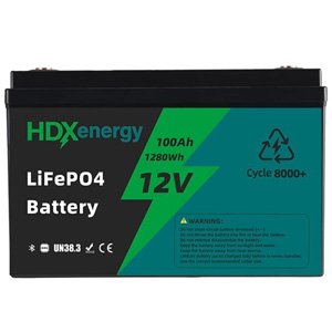 12V 100Ah LiFePO4 Battery 1280Wh 8000+Cycles