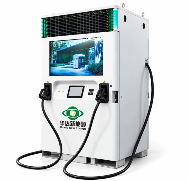 H096 193kWh off-grid EV charging station with dual DC fast charging guns