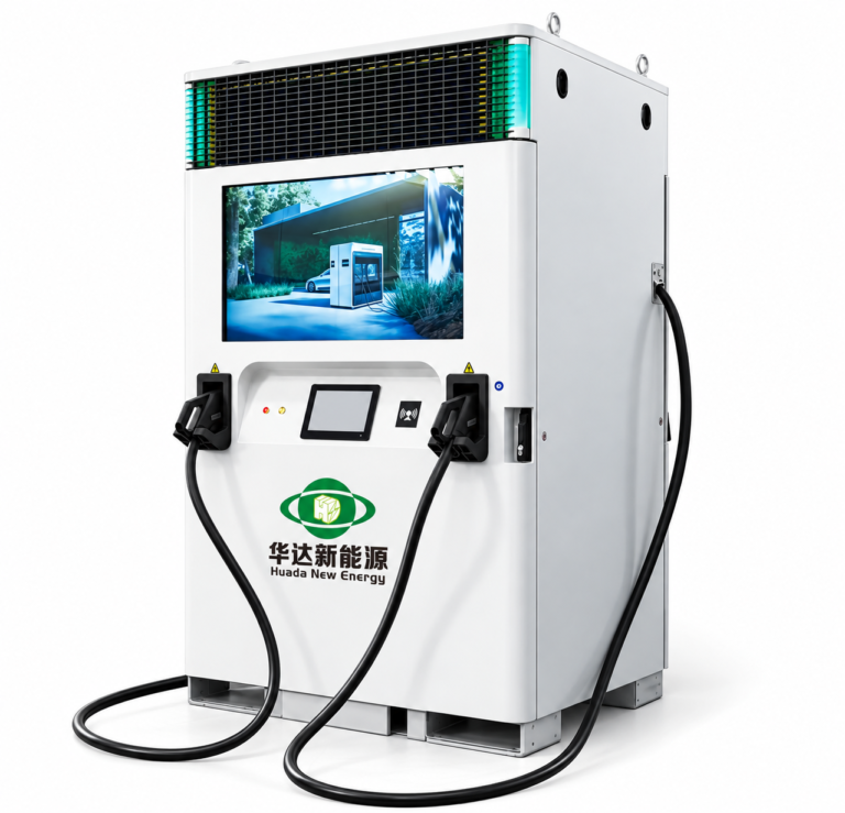 H096 193kWh off-grid EV charging station with dual DC fast charging guns