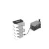H095 3kWh portable power station front view with dashboard display and wheels