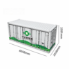 Dimensions du conteneur de stockage d'énergie de 1 MWh : 20 pieds