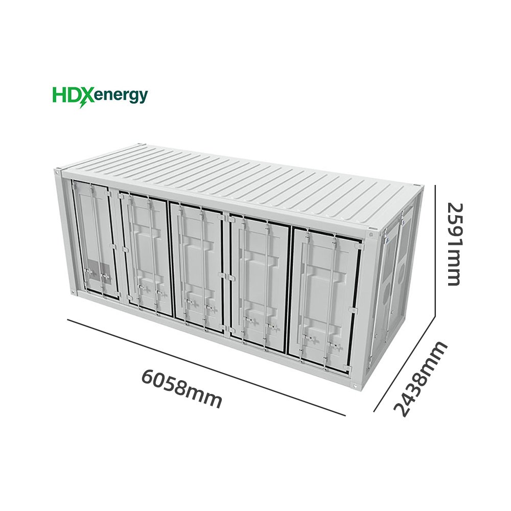 Wymiary zewnętrzne kontenera BESS H098 500kWh: 6058 x 2438 x 2591 mm