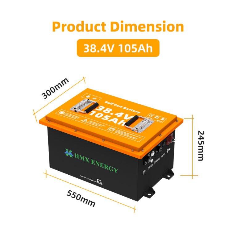 38.4V105ah Batteria al litio per carrello da golf