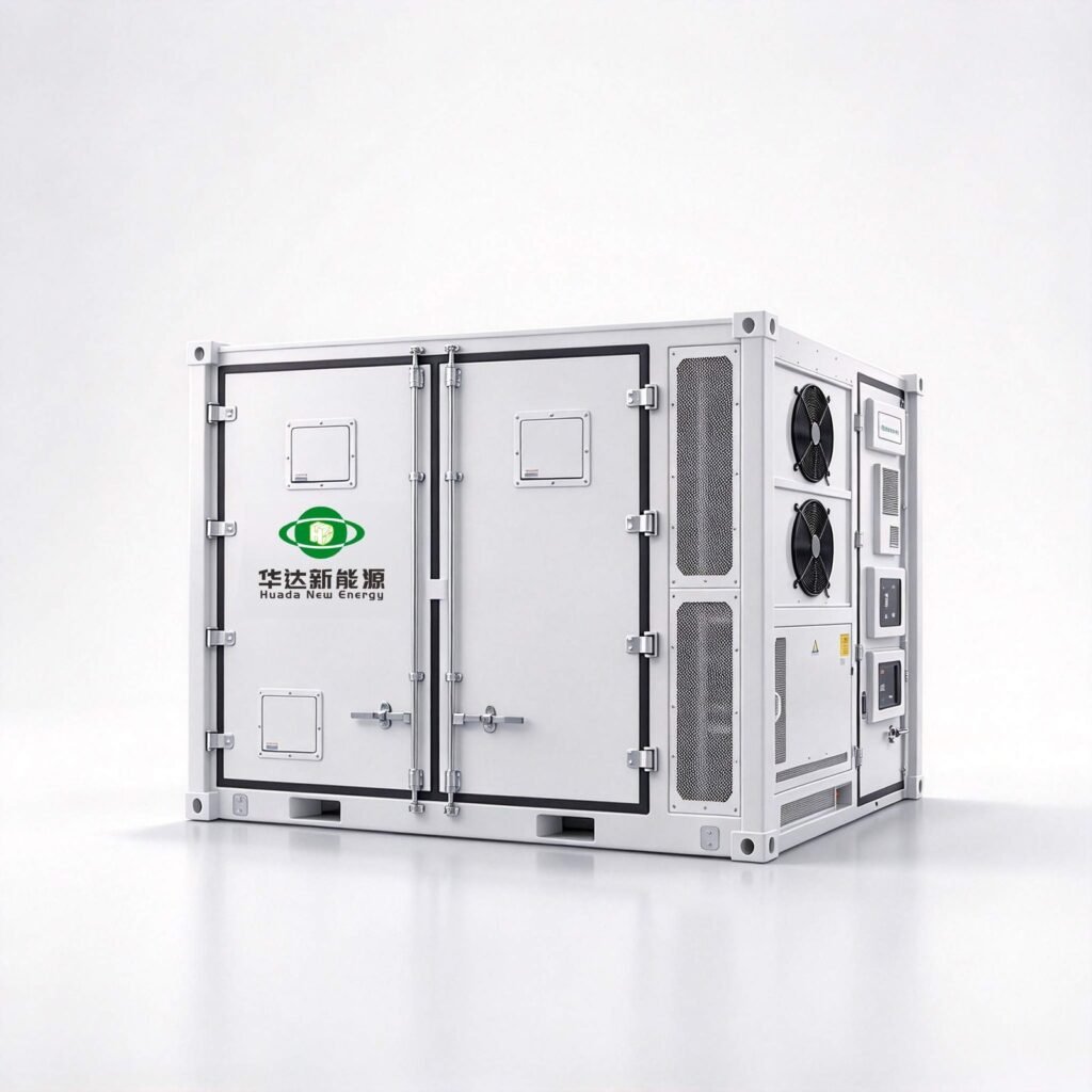 H098-LC2.5KWH 2,5MWh vloeistofgekoelde gecontaineriseerde BESS van hudanewenergy, 2507kWh LFP 314Ah-cellen op een 1500V DC-platform